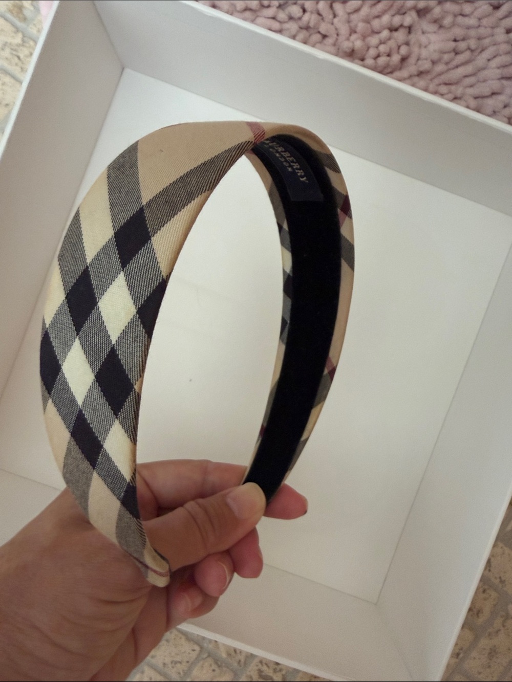Authentic Burberry Classic Nova Check Headband